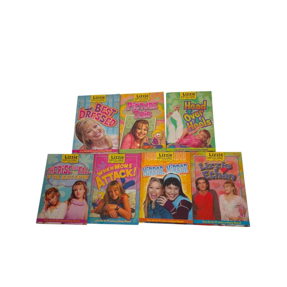 Disney Lizzie McGuire Paperback Book Lot Of 7 Vintage Y2K